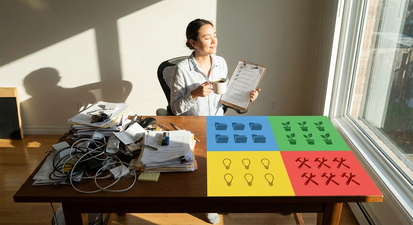 From Overwhelmed to Laser‑Focused: The 4‑Bucket System for Taking Control of Your Life